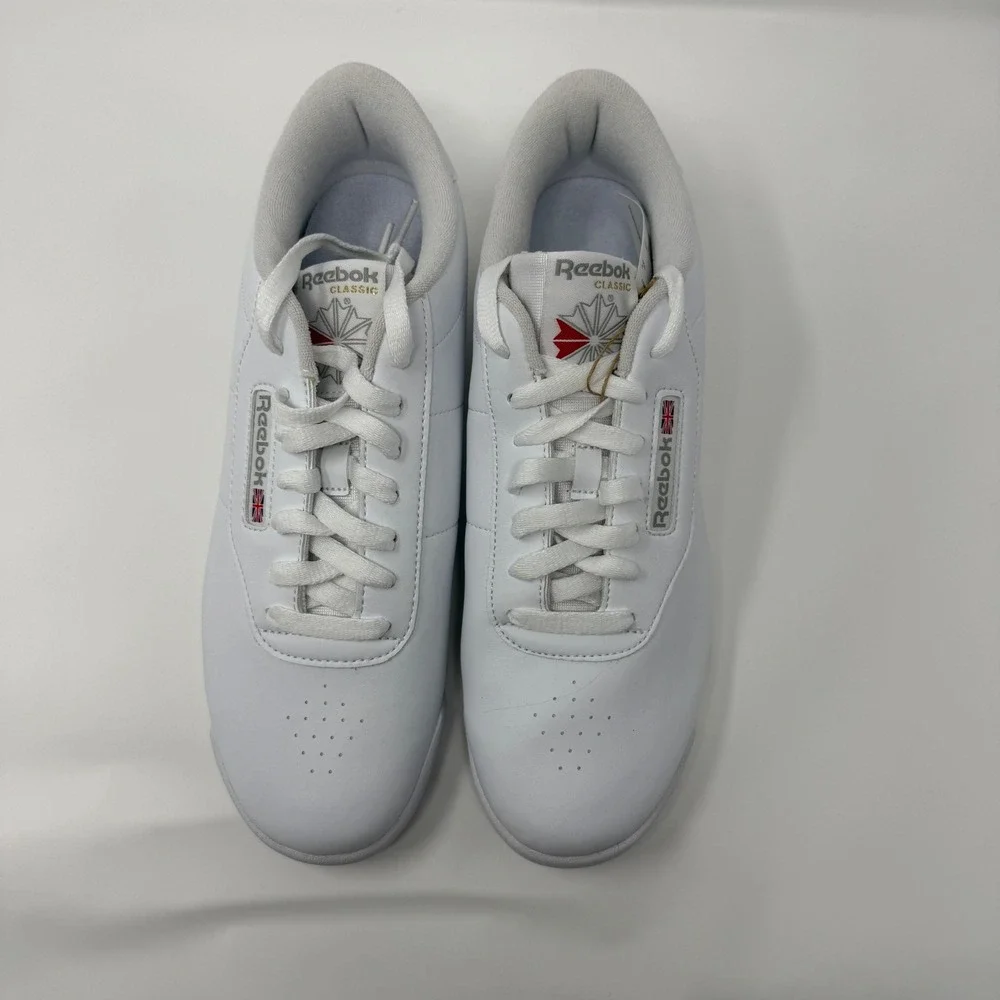 NWT Reebok Princess Womens Sneaker White Leather Classic Low Top 1Y3501 USA 11.5